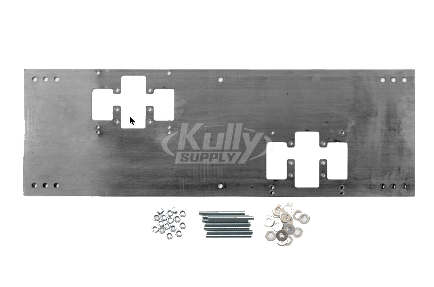 Haws 6700.4 "Hi-Lo" in-wall mounting plate for most dual bubbler fountains