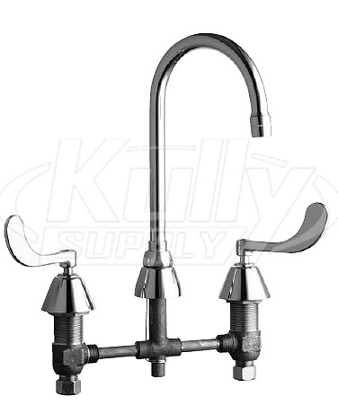 Chicago 786-E3-319ABCP E-Cast Concealed Kitchen Sink Faucet