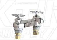 Chicago 802-633ABCP Hot and Cold Water Metering Sink Faucet