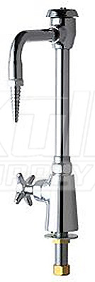 Chicago 928-VRLHCP VR Single Water Inlet Faucet Left Hand Operation