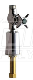 Chicago 985-BLES Turret with Single Inlet Cold Water Faucet