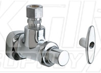 Chicago 995-ABCP Angle Stop Fitting with Loose Key