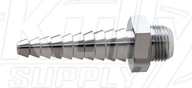 Chicago E7TCJKCP Laboratory Serrated Hose Nozzle w/ Check Valve