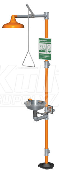 Guardian G1950 Combination Drench Shower & Eye/Face Wash (with Stainless Steel Receptor)