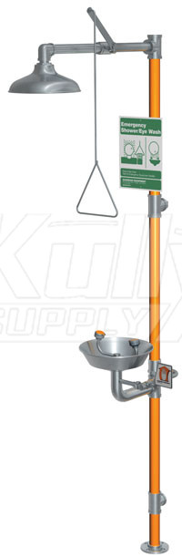 Guardian G1991 Stainless Steel Combination Drench Shower & Eyewash