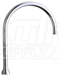 Chicago GN8AJKABCP 8" Rigid / Swing Gooseneck Spout 