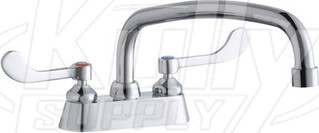 Elkay LK406AT12T4 4" Centerset Deck Mount Faucet