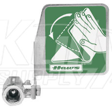 Haws SP229 Stainless Steel Ball Valve with Push Flag