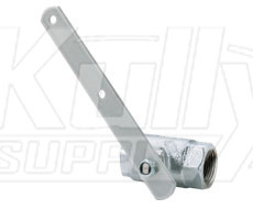 Haws SP260.158 Brass Stay-Open Drench Shower Ball Valve Assembly