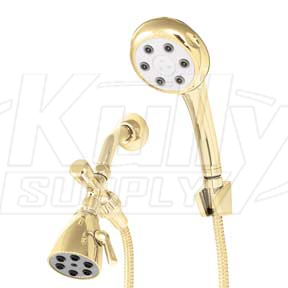 Speakman VS-112252-PB Combination Handheld Shower & Fixed Showerhead - Polished Brass (Discontinued)
