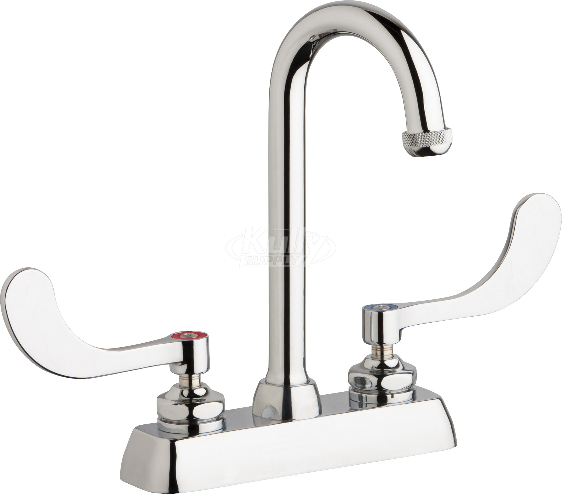 Chicago W4D-GN1AE1-317ABCP Hot and Cold Water Workboard Sink Faucet