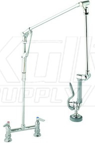 T&S Brass B-0124 8" Deck Mount Pre-Rinse Unit With Roto-Flex Design
