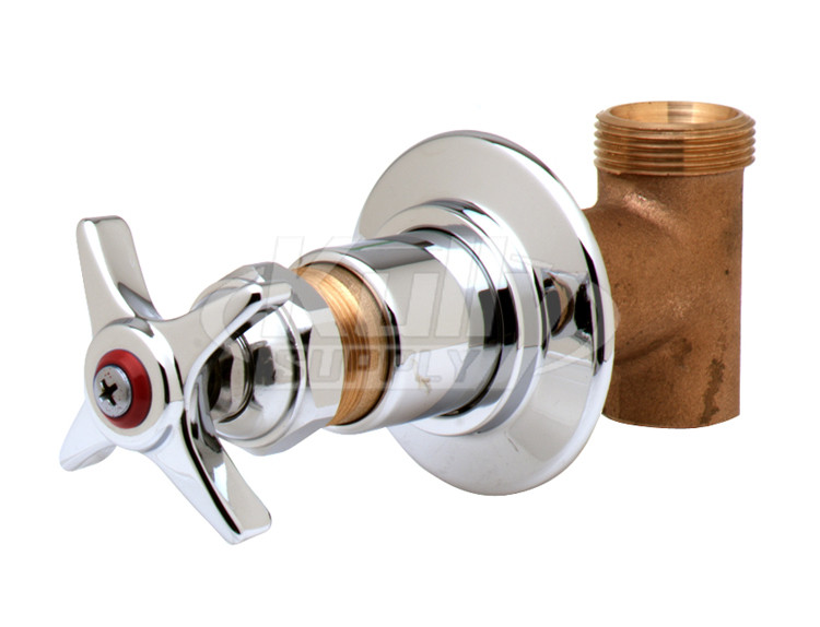 T&S Brass B-1025-1 Concealed Straight Valve