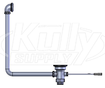 T&S Brass B-3962-01 Lever Waste w/ Overflow