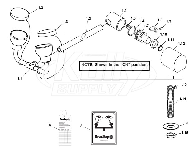 Bradley S19-290D & S19-290W Parts Breakdown