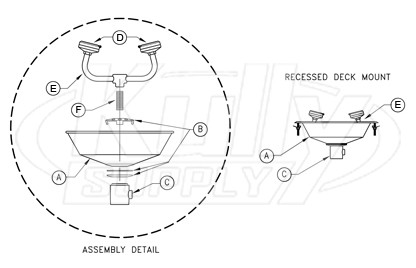Recessed Deck Mount