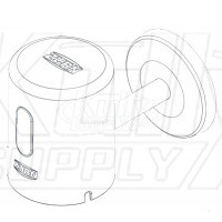 Zurn PTR6200-HW-L-0.5 Hardwired 0.5 GPF Urinal Sensor Cap Assembly