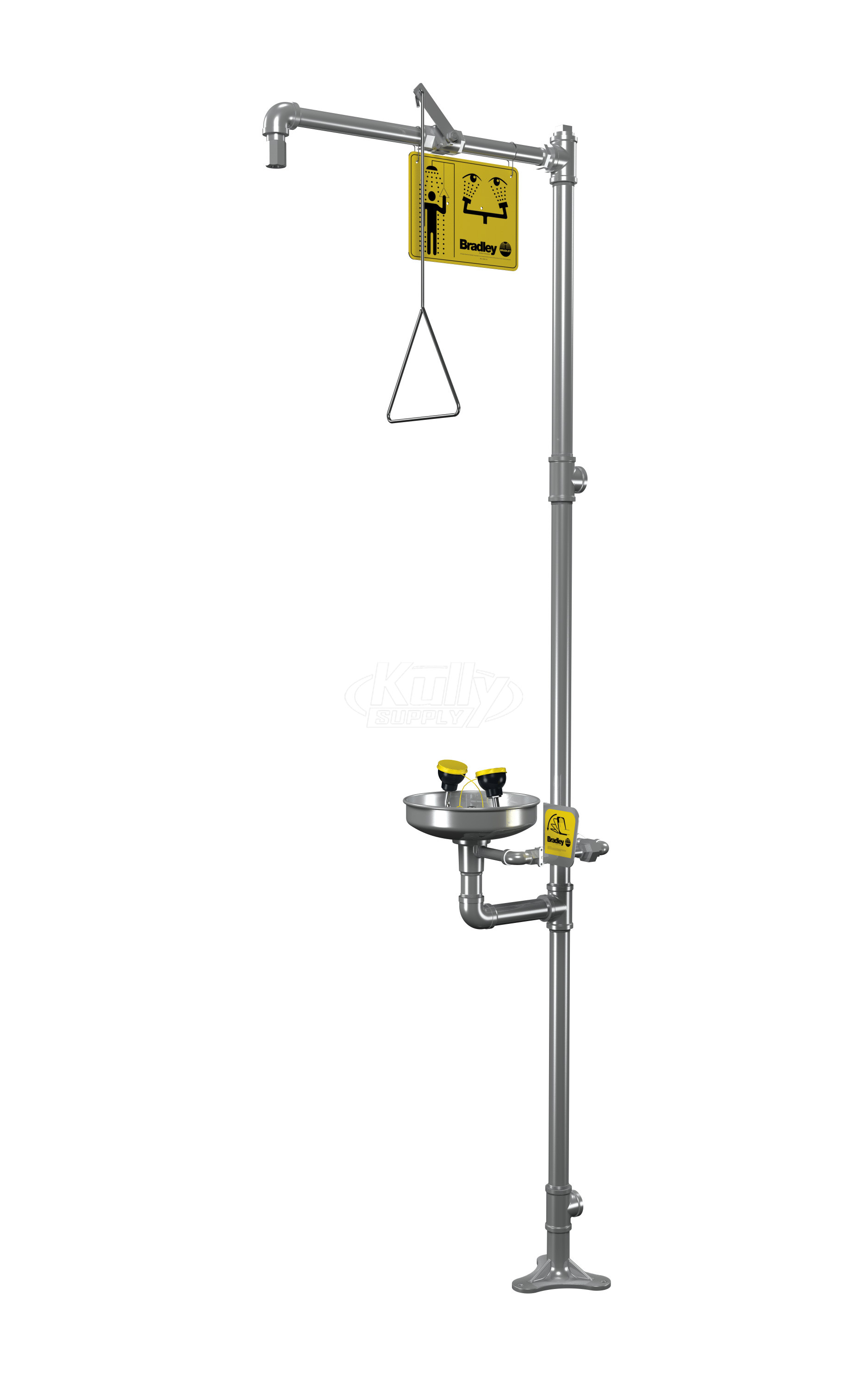 Bradley S19-310SSJP Combination Drench Shower & Eye/Face Wash