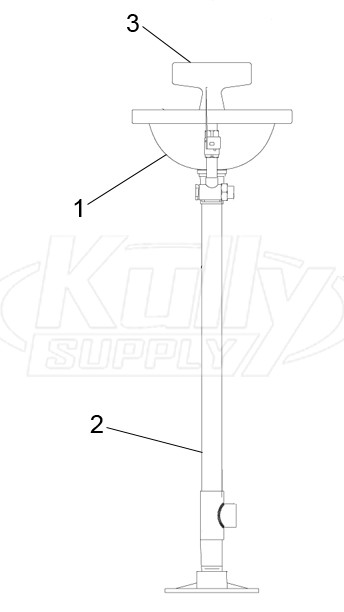 Speakman SE-421 Eye/Face Wash Parts Breakdown