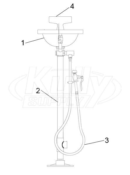 Speakman SE-430 Eye/Face Wash Parts Breakdown
