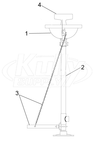 Speakman SE-480 Eye/Face Wash Parts Breakdown