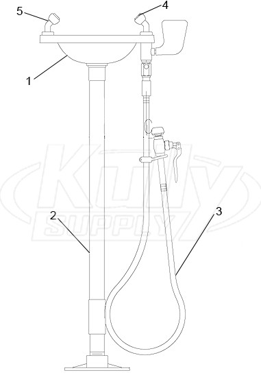 Speakman SE-536 Eyewash Parts Breakdown