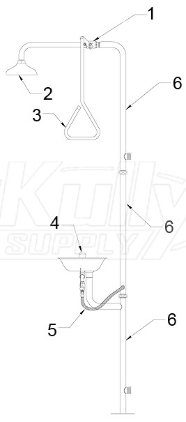 Speakman SE-625-SS Combo Parts Breakdown