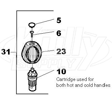 Symmons S-245/S-249 Faucet Parts Breakdown | KullySupply.com