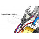 Intersan SPCHV-B Black Check Valve For No-Touch Soap Systems