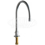 Chicago 626-GN8AABCP Remote Rigid/Swing Gooseneck Spout