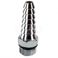 Watersaver BO140S Serrated Hose End Polished Chrome (Water)