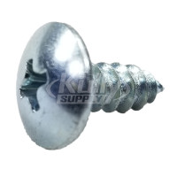 Acorn 0124-010-000 #10 X 1/2" Phillips Round Head Self Tapping Cad Plated Screw (10 Pack)