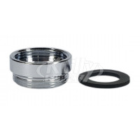 T&S Brass 017649-45 13/16-24Un Female X 55/64-27UN Male Adapter (Plated)
