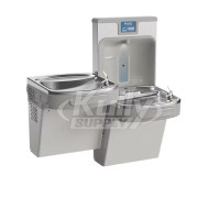 Elkay Enhanced EZH2O LZSTL8WSLP Filtered Dual Drinking Fountain with Bottle Filler