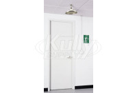 Haws 8163 Over-the-Door Drench Shower (with Stainless Steel Showerhead and Pull Rod)