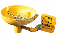 Bradley S19-220B Wall-Mounted Eyewash with Stainless Steel Receptor (Discontinued)