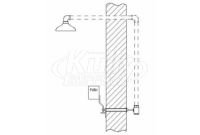 Speakman SE-242 Frostproof Wall-Mounted Drench Shower (Discontinued)