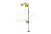Bradley S19-310JJ Brass Combination Drench Shower & Eyewash (Discontinued)