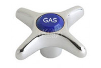 Chicago 204-GASJKCP 2-1/2" Metal Cross Handle w/ Gas Index Button