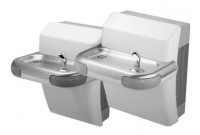 Halsey Taylor HTV8BLR-Q-TTG Wall Hung Water Cooler 8GPH Bi Higher on Right (Discontinued)