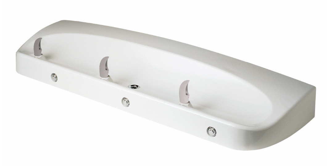Oasis F703PM NON-REFRIGERATED Three Station In-Wall Drinking Fountain (Discontinued)