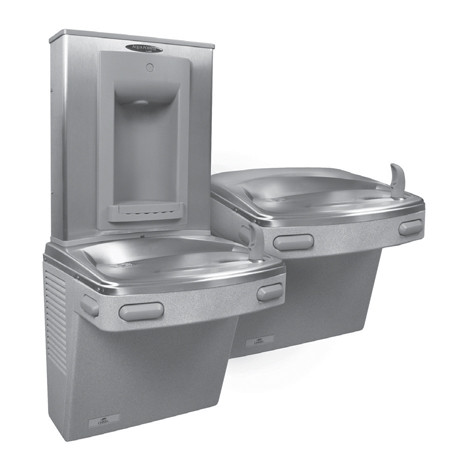 Oasis P8SBFSL Stainless Steel VersaFiller and Bi-Level Water Cooler (Discontinued)