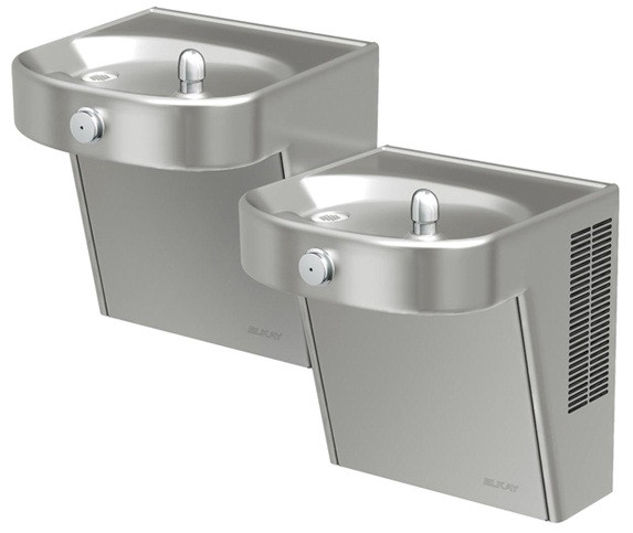 Elkay VRCHDTL8SC Heavy Duty Vandal-Resistant Dual Drinking