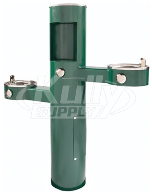 Most Dependable 10145SMFA Black Outdoor Bottle Filling Station with Jug Filler & Pet Bowl