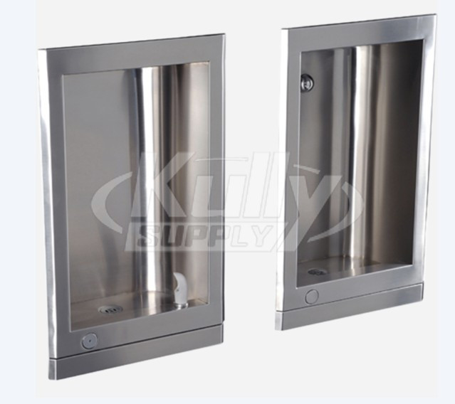 Murdock A481400F-CUSP Recessed Drinking Fountain with Cuspidor and Flexible Bubbler