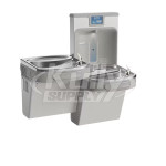 Elkay Enhanced EZH2O LZSTL8WSLP Filtered Dual Drinking Fountain with Bottle Filler