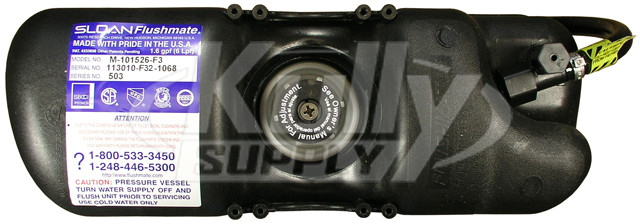 KOHLER Pressure Tank With Sloan Valve - High-Efficiency 1.4 Gallon Toilet System