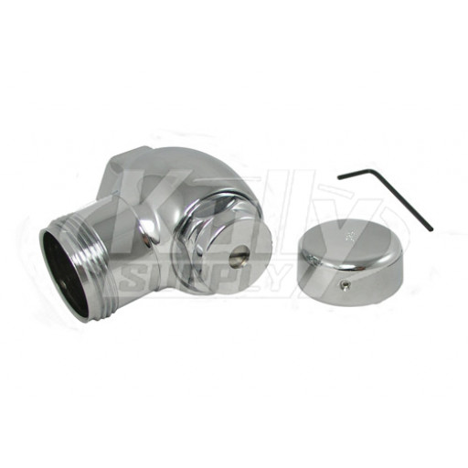 Zurn P6003AV-C-SD-CP Vandal-Resistant Screwdriver Stop Cap 3/4"