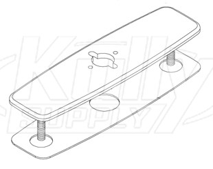 Zurn P6920-CP8-2 Cover Plate 8" (with Hole for Z6920 Faucets)