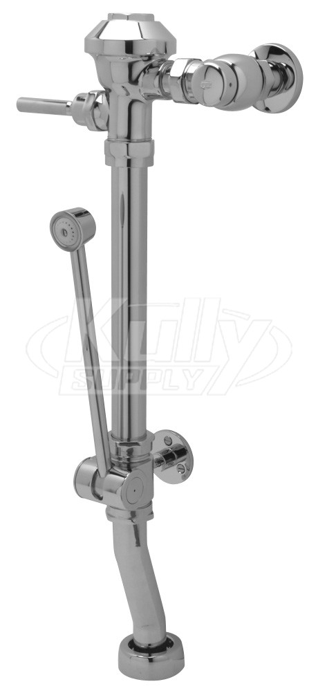 Zurn AquaFlush Z6011-BWN-YB-YC Bedpan Washer Flush Valve (with Sweat Solder Kit and Cast Wall Flange)